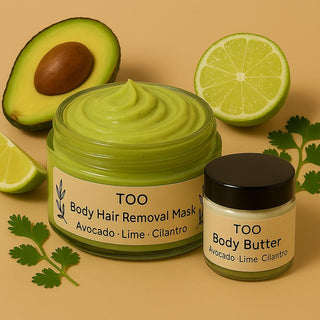 Avocado Cilantro Lime Body Hair Removal Mask Kit