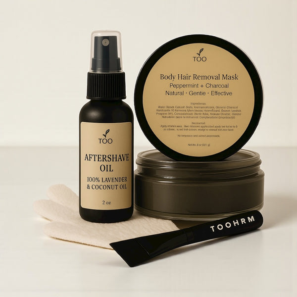Peppermint and Charcoal Hair Removal Mask Kit