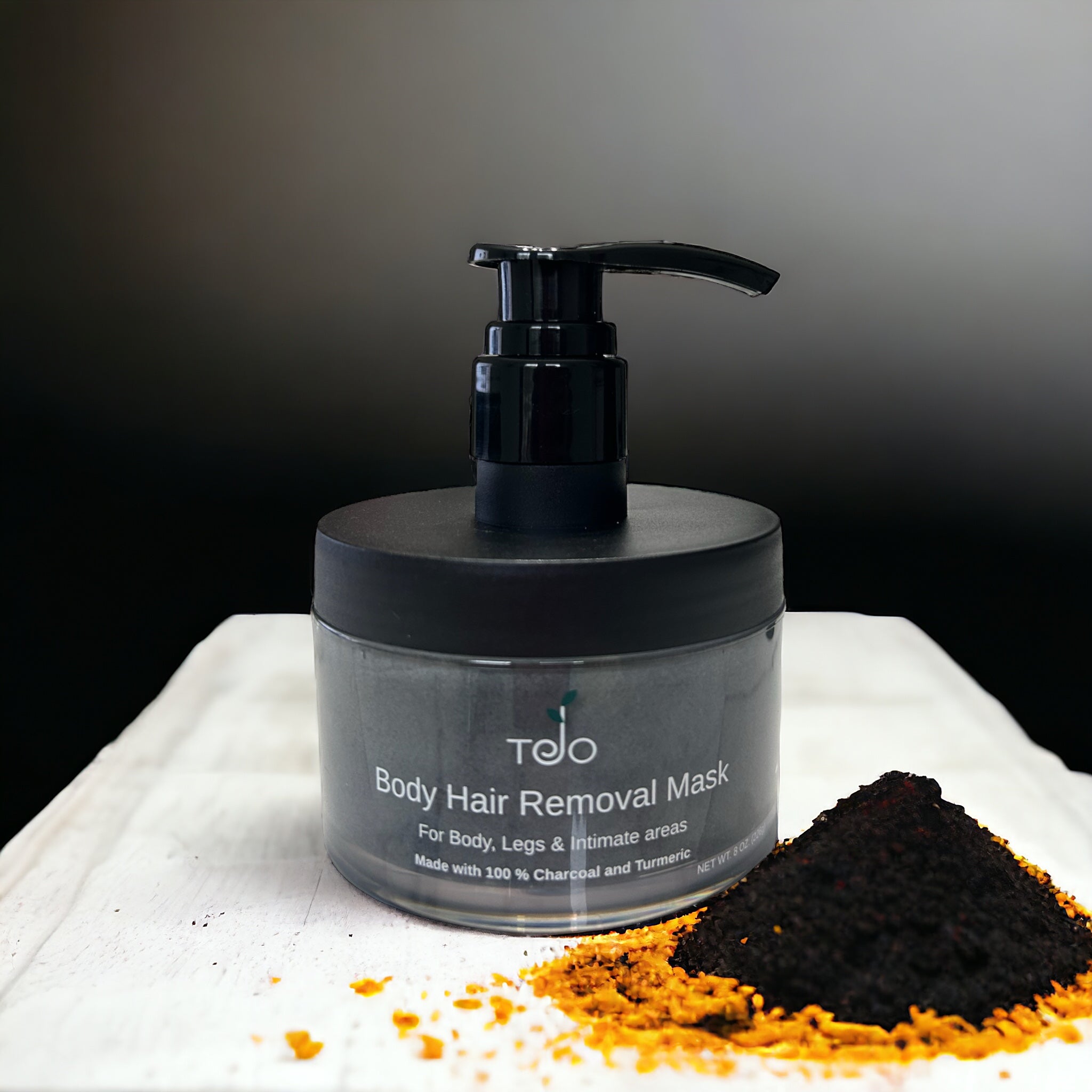 Hair Removal Mask Charcoal and Turmeric