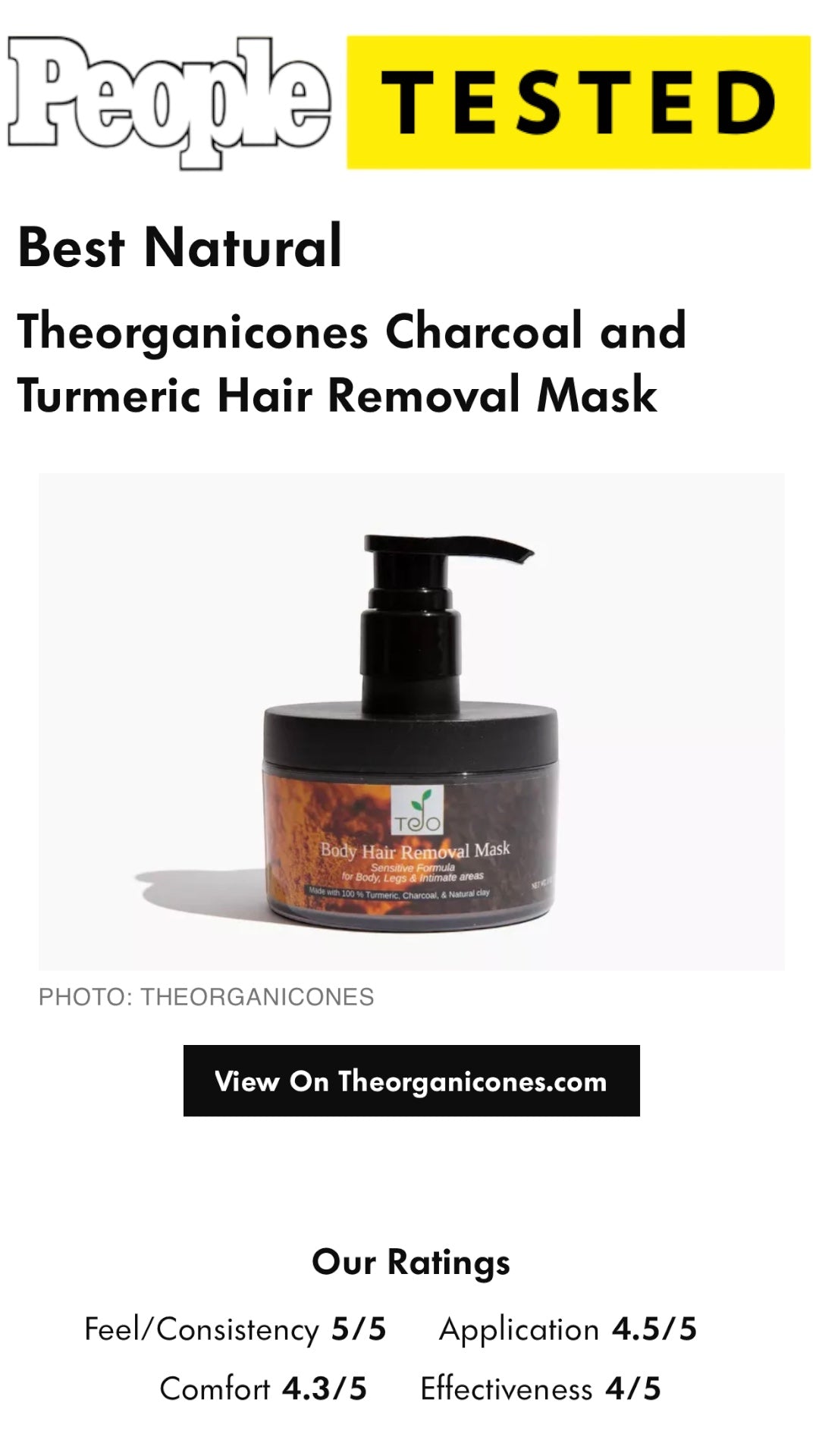 Hair Removal Mask Theorganicones