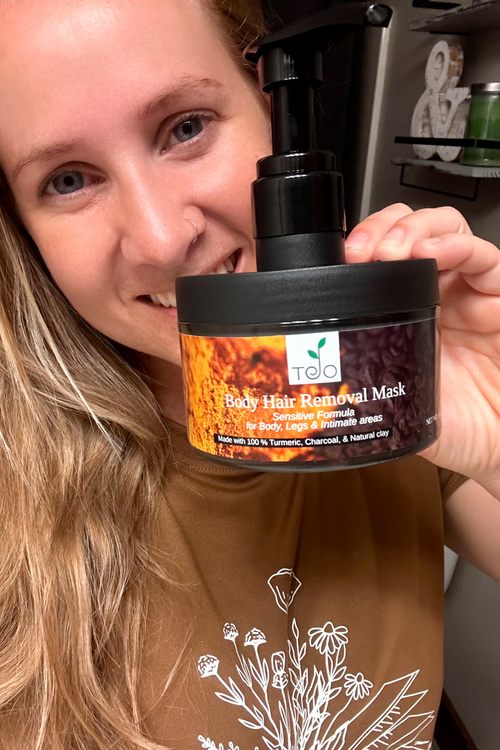 Hair Removal Mask Charcoal and Turmeric